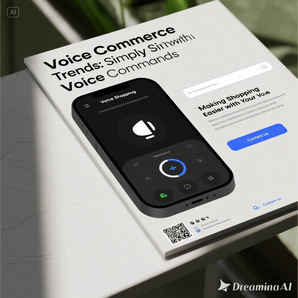 Ilustrasi seseorang berbelanja online dengan perintah suara melalui smart speaker.
